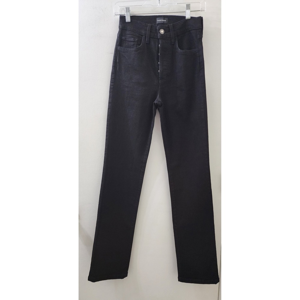 Favorite Daughter The Vivi Kingsley‎ High Rise Straight Jeans Black Size 24 NEW